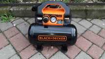 Cichy Przenośny Kompresor bezolejowy Black&decker 8 Bar 6 L Fvat