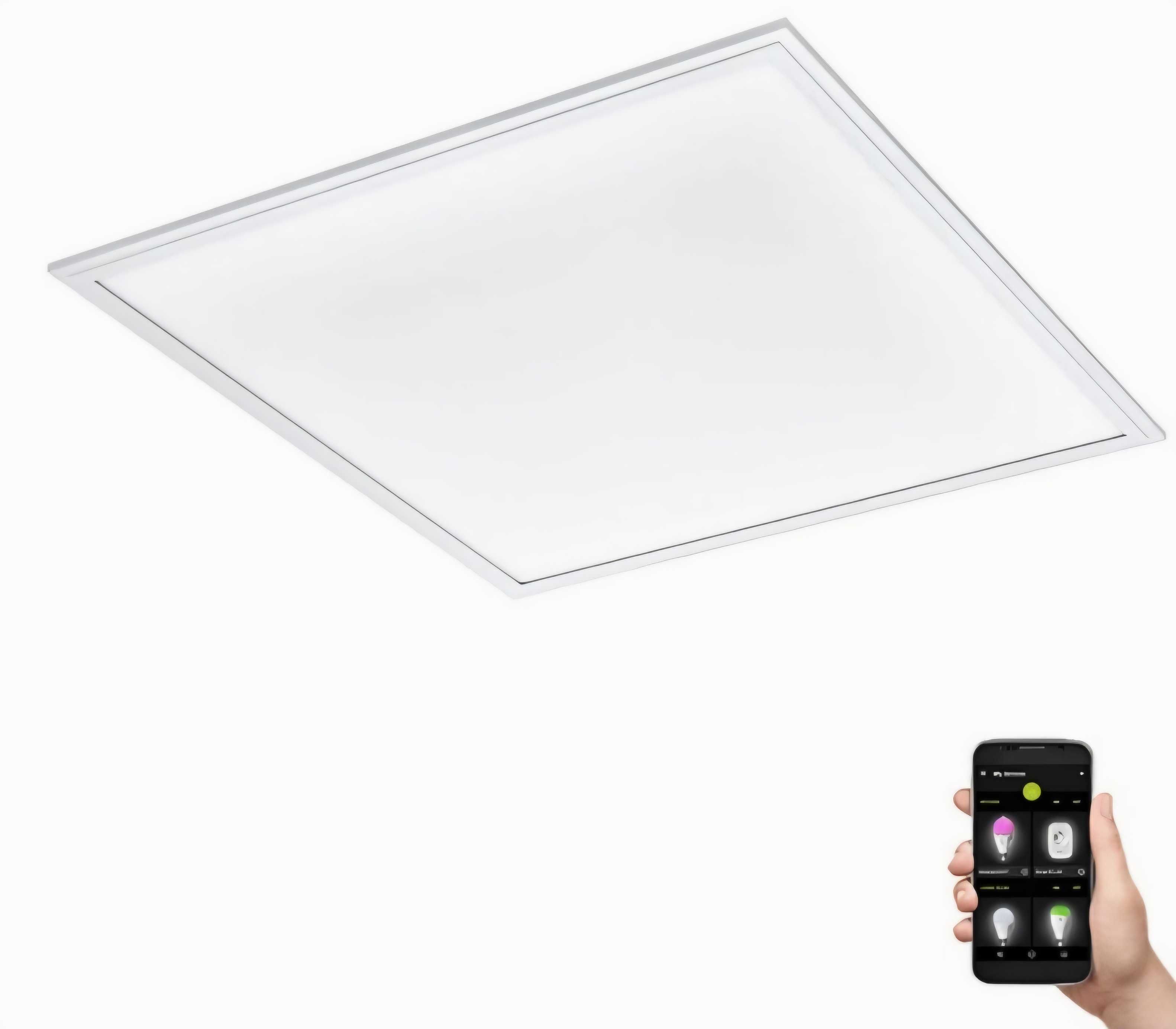 Plafon lampa natynkowy 60x60cm 33W ściemniany Smart Home EGLO Connect
