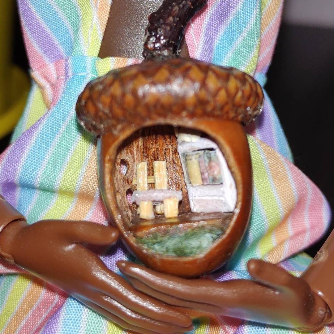 Миниатюра "Жёлудь-домик", миниатюра для кукол
