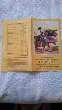 Cartaz panfleto corrida de toiros tourada tauromaquia 1967