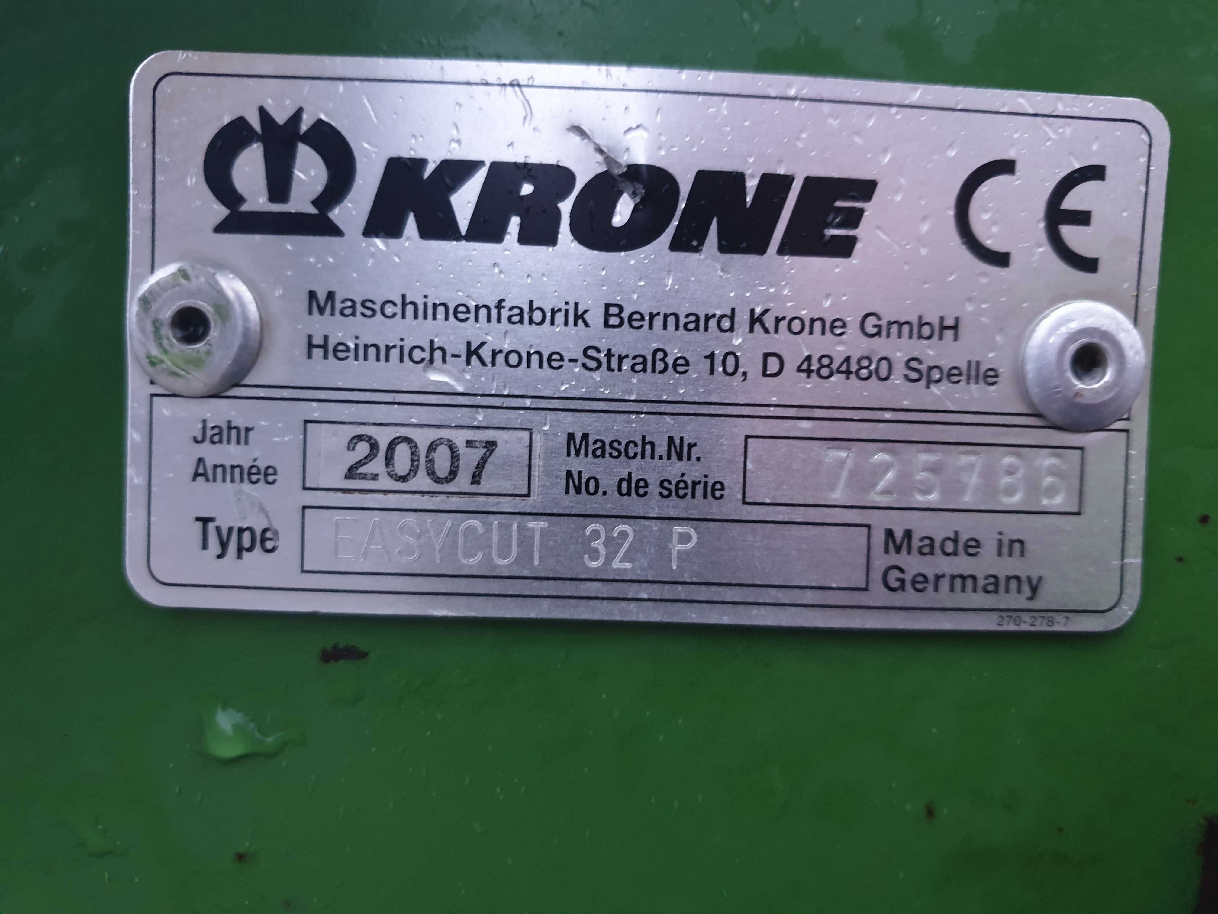 Kosiarka Dyskowa KRONE Easycut czołowa 3,2m Front wałek