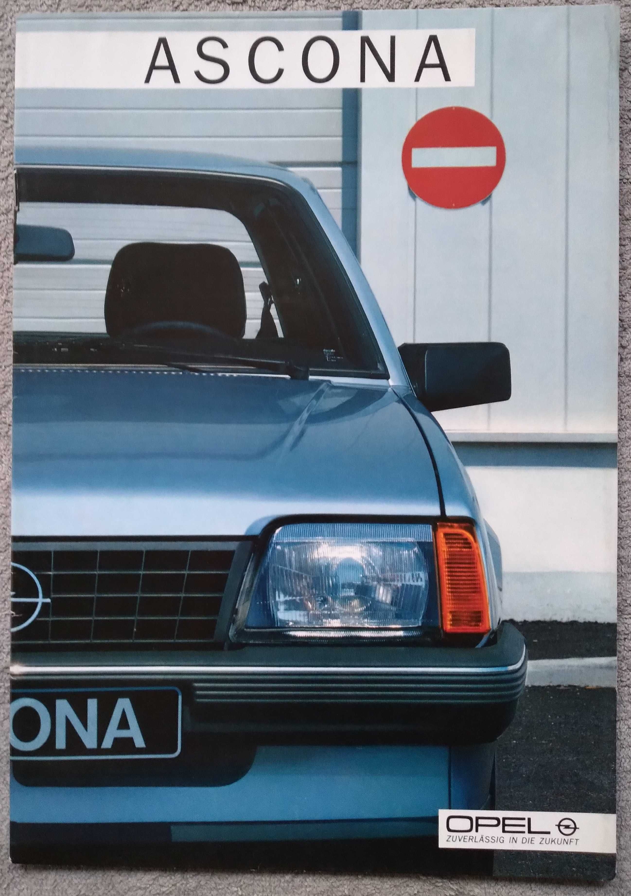 Prospekt Opel Ascona rok 1985