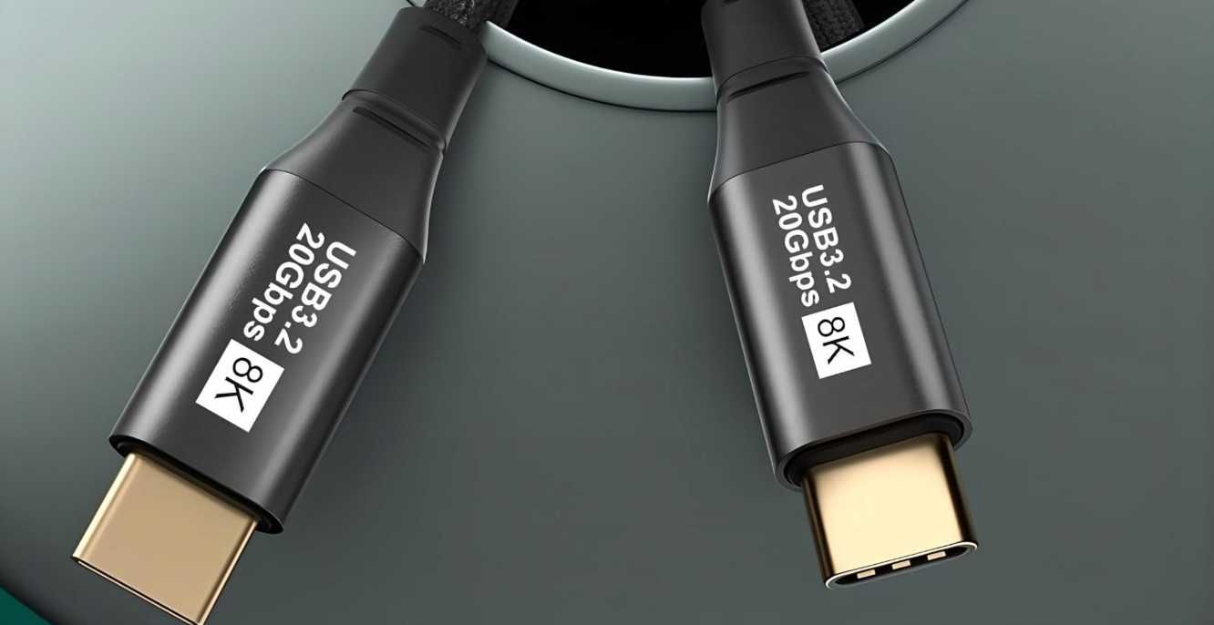Kabel USB-C 3.2 8K 60Hz 4K 120Hz 2m XREAL AR VR Thunderbolt 3 20Gbps