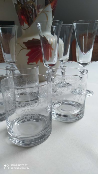 KROSNO-Zestaw kieliszków + szklanki