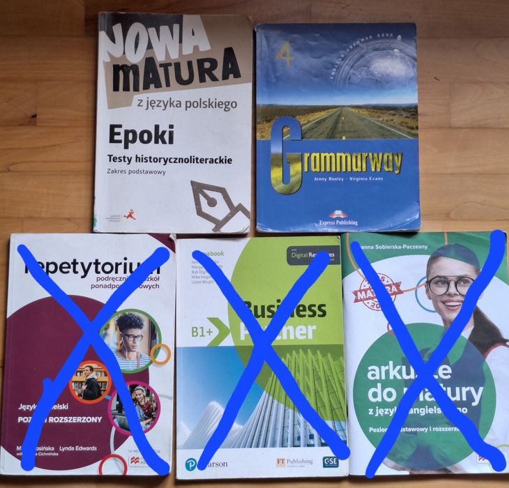 Podręczniki do liceum i technikum z j. ang i j.pol