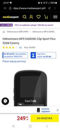 SanDisk Sansa mp3 clip sport mp3 player