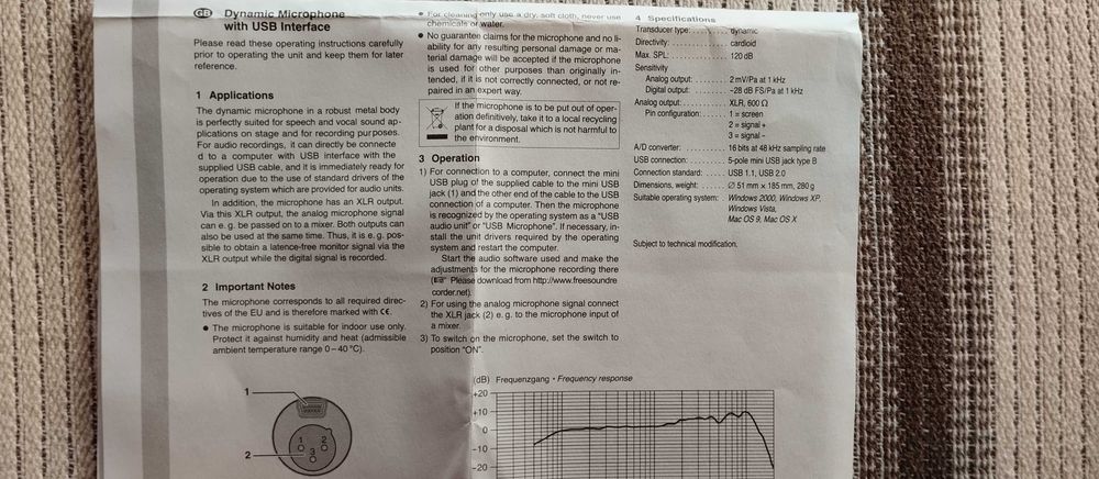Microfone dinâmico