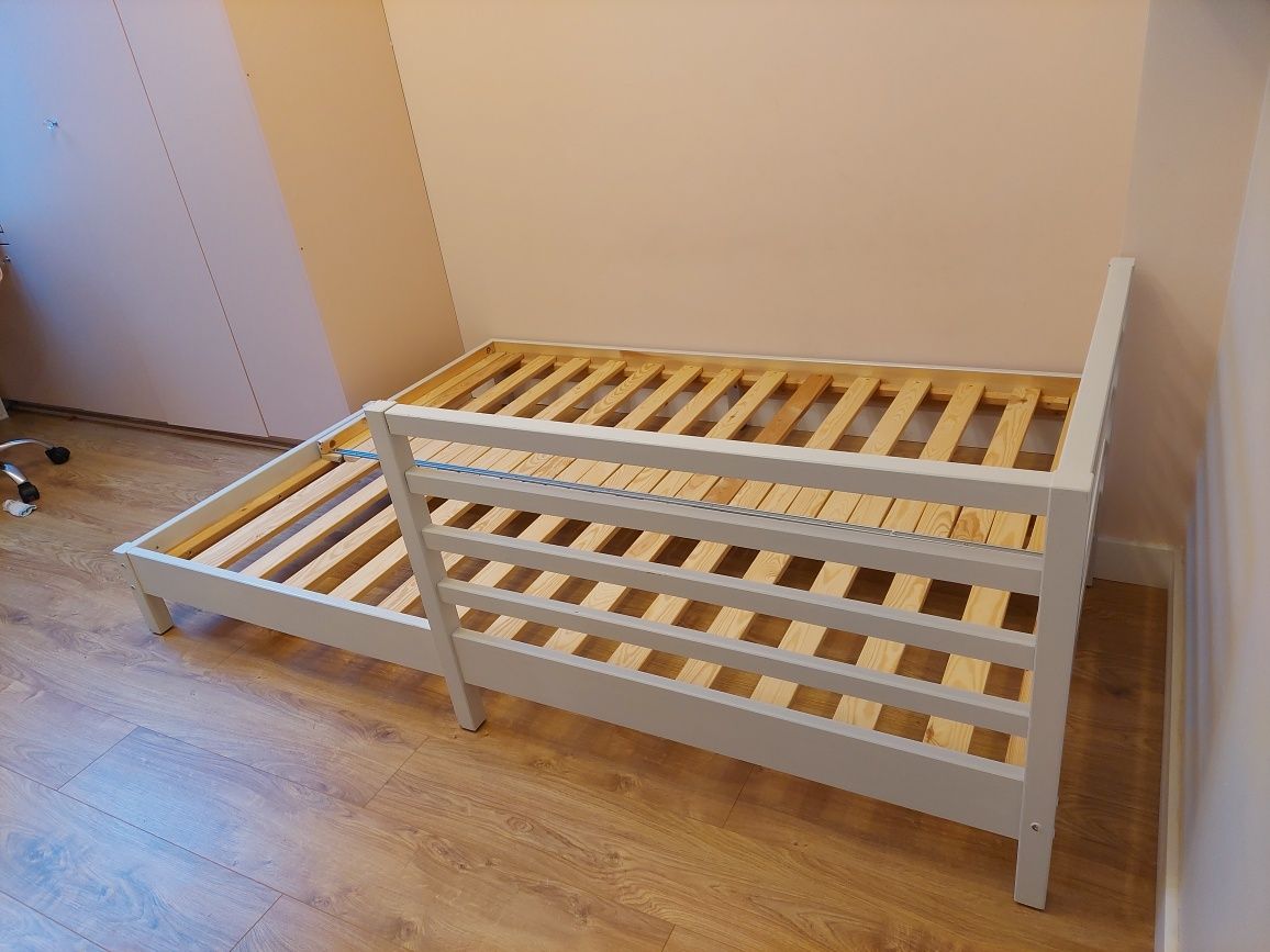 Łóżko ikea tarva drewniane regulowana szerokosc  80-160