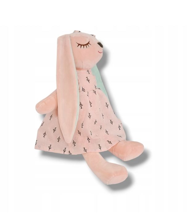 Przytulanka Maskotka Słodki Miękki Króliczek Różowy w Sukience NOWA