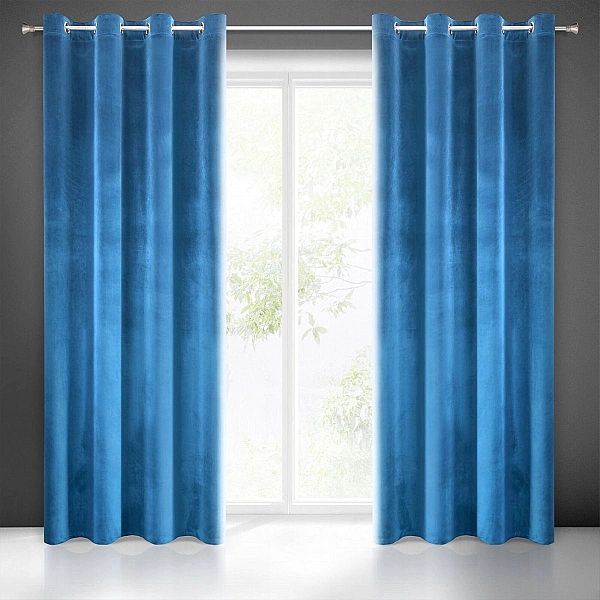 Zasłona 140x250 welurowa dekoracyjna okienna Samanta na przelotkach gr