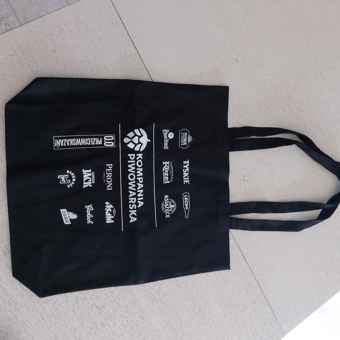 Czarna szoperka nowa torba na ramię