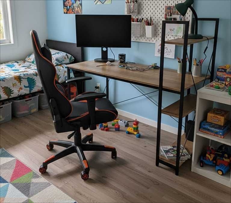 NOWY Fotel Gamingowy Dla Dziecka Obrotowy Krzesło Dla Gracza Do Biurka