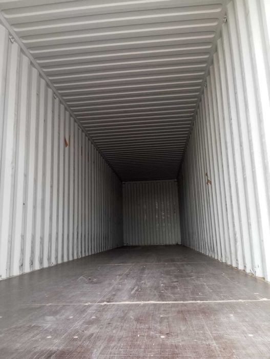 Kontener morski magazynowy magazyn 40HC high cube podwyższany beżowy