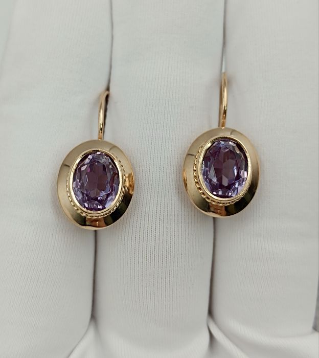 Винтажные советские золотые серьги 583 побы СЮ