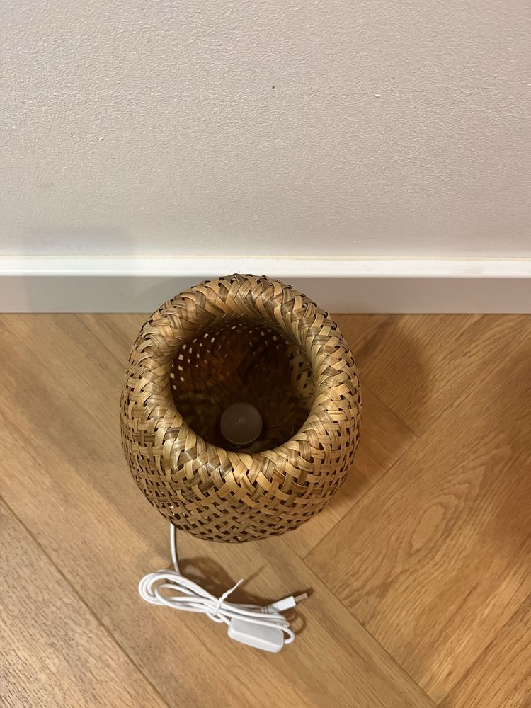 Lampka led bambusowa