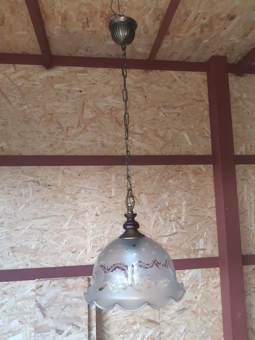 Żyrandol, lampa kuchenna, z dawnych lat.