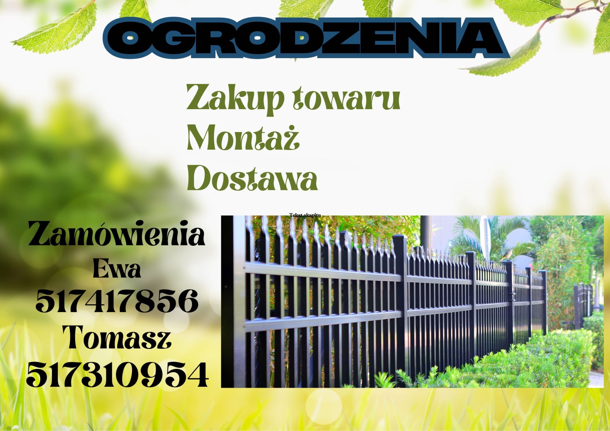 Ogrodzenie budowlane, leśne, tymczasowe