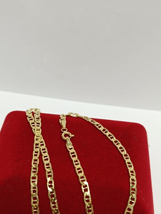 Złoty łańcuszek splot Gucci dł.50cm, złoto próby 585