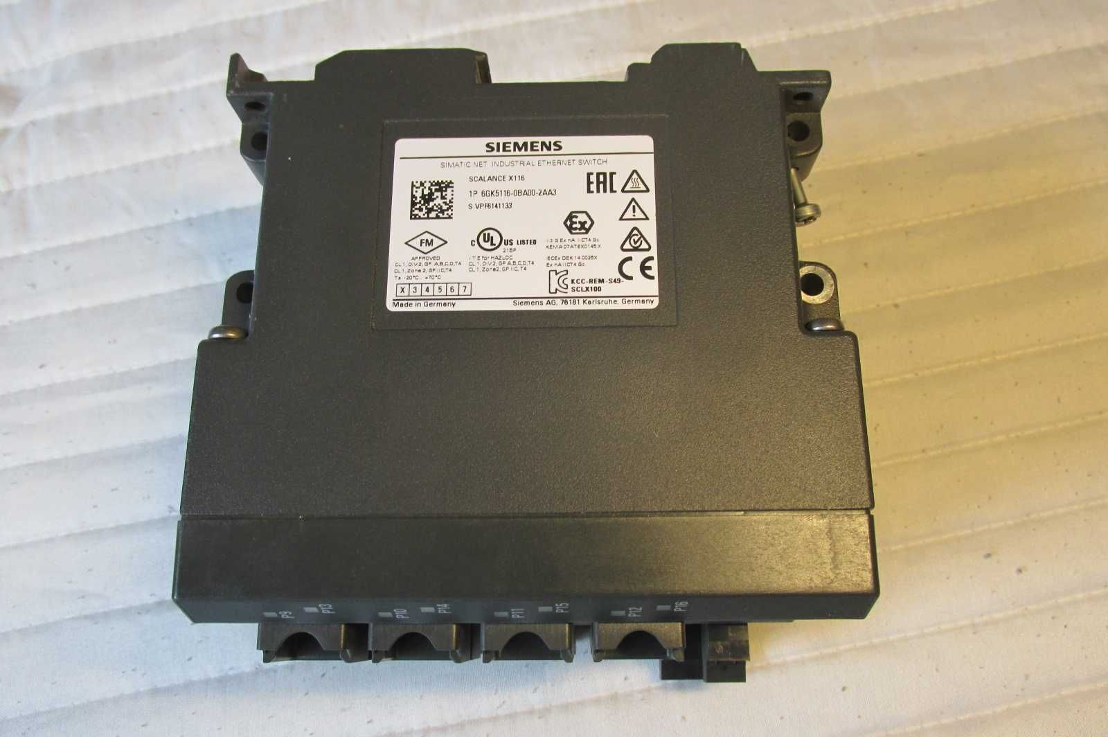 System SIEMENS S7 Switch Scalance X116 - 6GK5116-0BA00-2AA3 (używany)