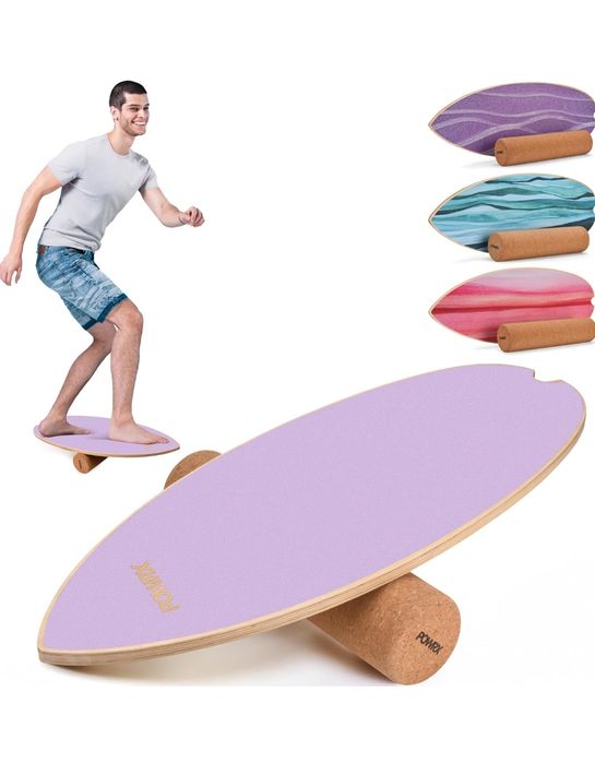 POWRX deska do balansowania surfingu, fioletowa
