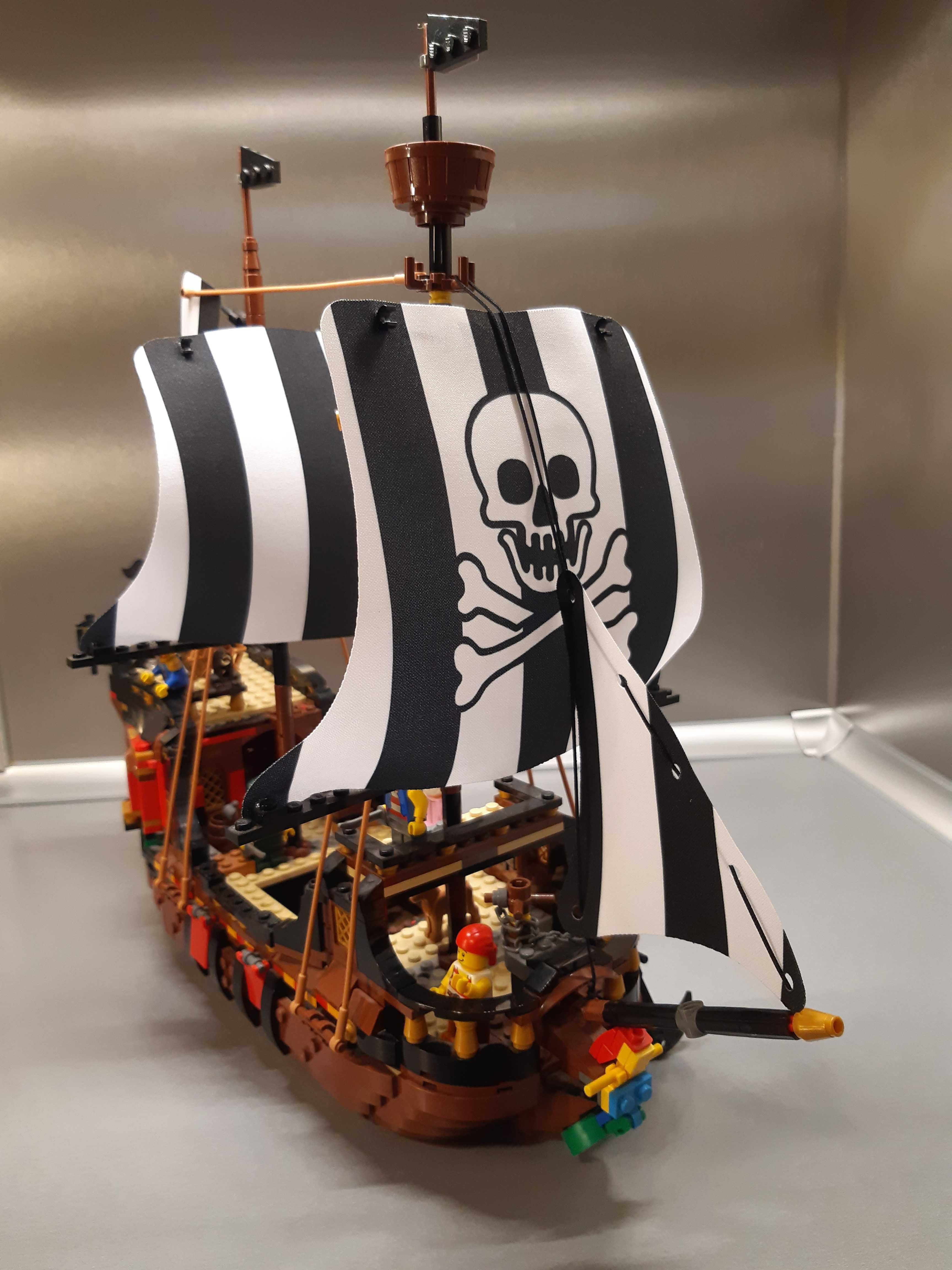 NOWE drukowane żagle jak 6286 Schooner do LEGO 31109 Pirates custom