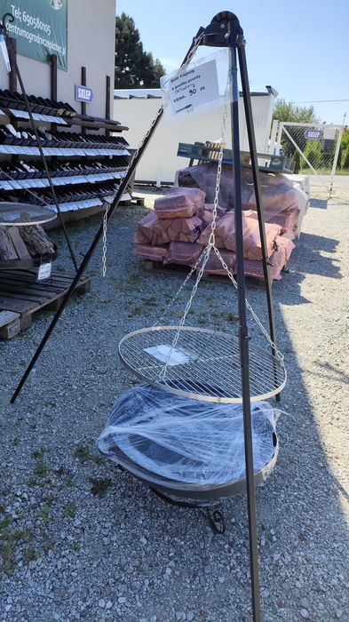 ZESTAW GRILL TRÓJNÓG z profila +ruszt +palenisko zestawy 60,70,80cm