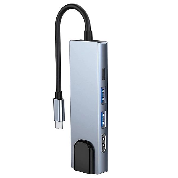 HUB Tech-Protect V3/5w1 USB-C - USB-A 3.0 / USB-A 2.0 / USB-C / HDMI /