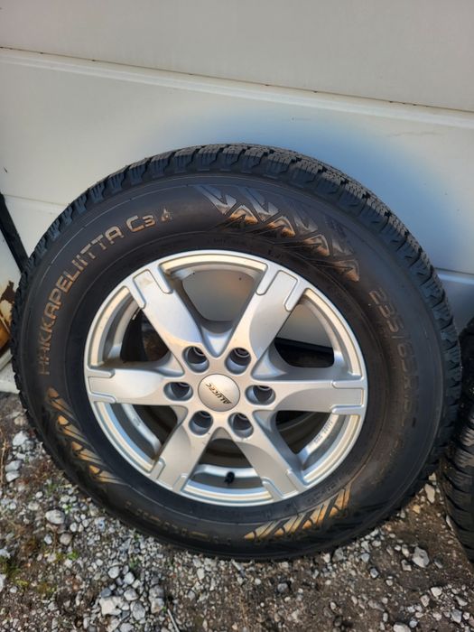 Alufelgi koła sprinter 6x130 235/65r16c alutec nokian zimowe z kolcami