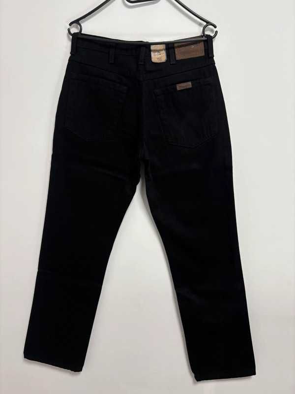 Wrangler Regular Fit W30 L32 Męskie Jeansy Czarne 100% Bawełna Denim
