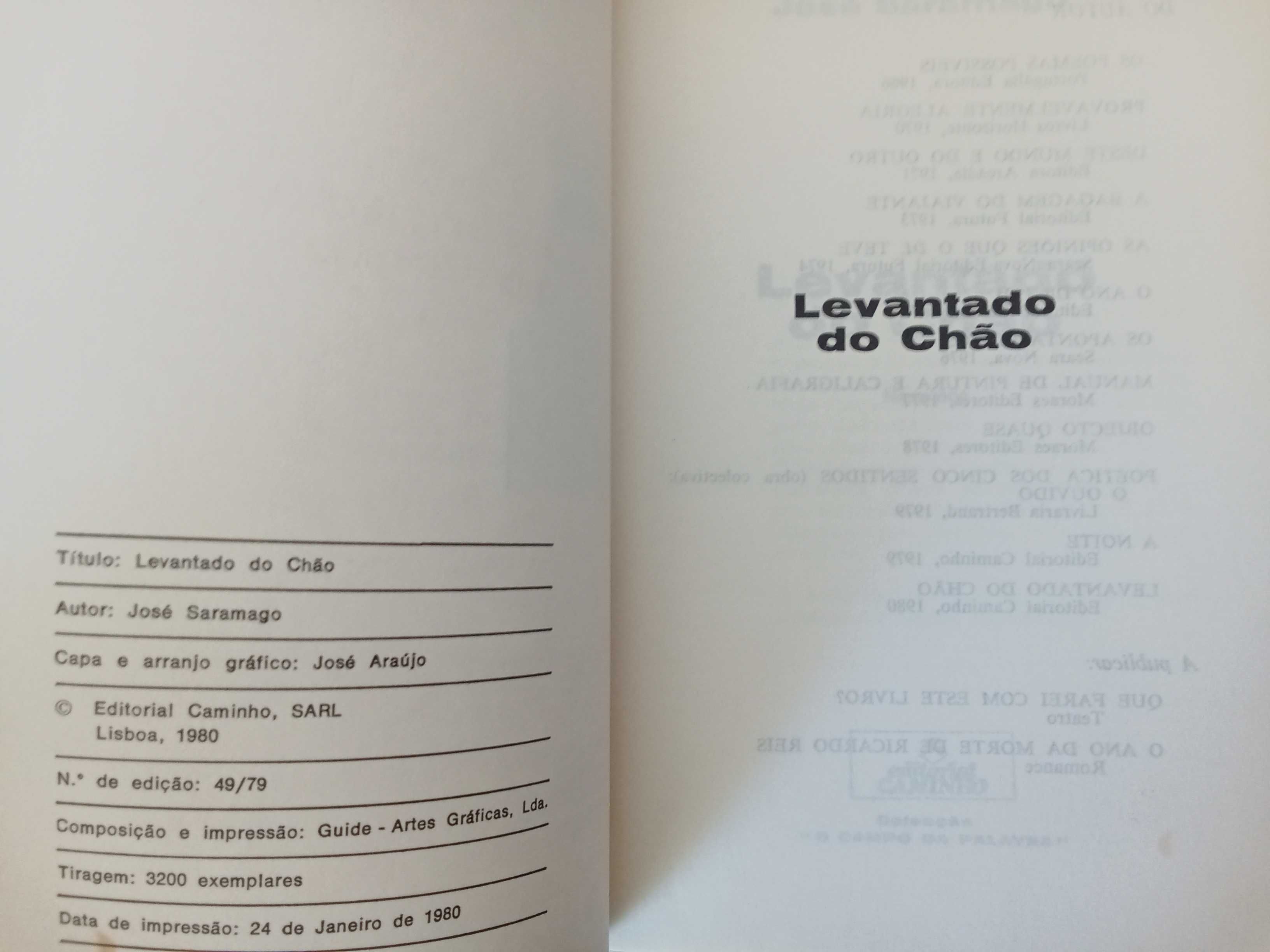 José Saramago - Levantado do Chão [1.ª ed.]