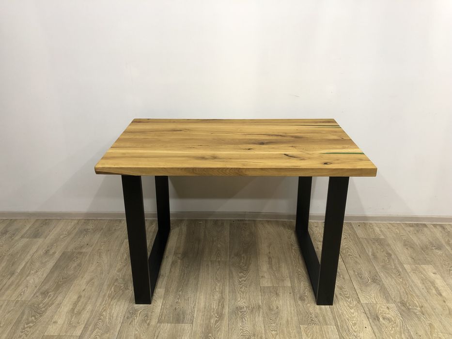 Stół dębowy. Stół drewniany z żywicą epoksydową,loft