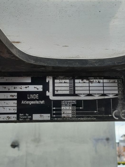 Linde R14 maszt triplex