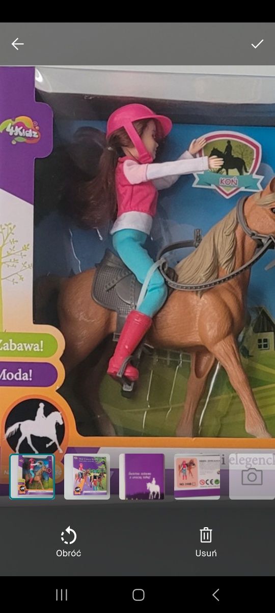 Lalka Oliwia i uroczy koń