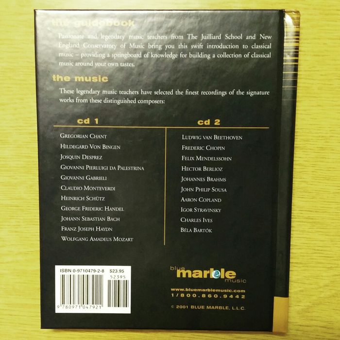 Книга с двумя CD о классической музыки на англ, отлично для подарка