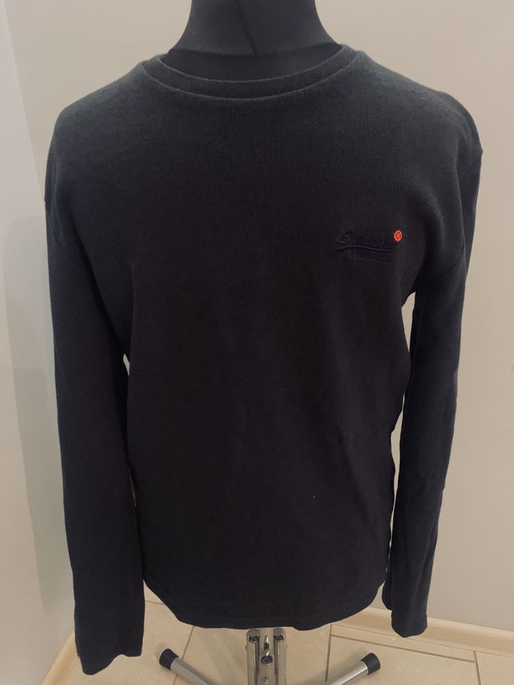 SuperDry crewneck grafit cienka  bluza męska , r. M a’la sweter