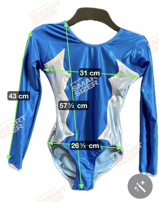 Купальник для художньої гімнастики Olympique синій роз. 32 11-13 років