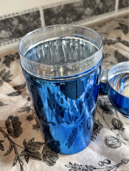 Shaker azul metalizado