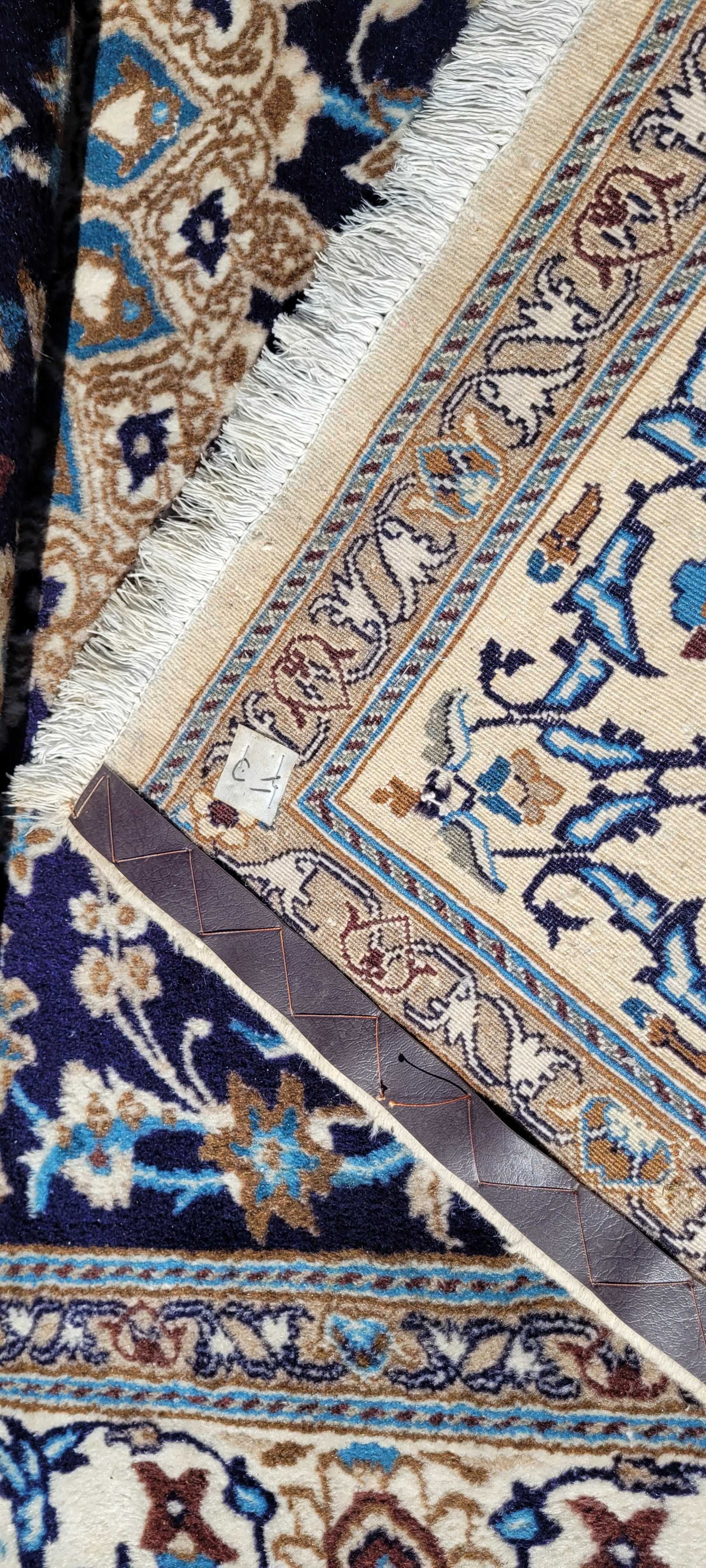 -70% Beże błękity nain piękny perski dywan r.tkany iran 200/295cm