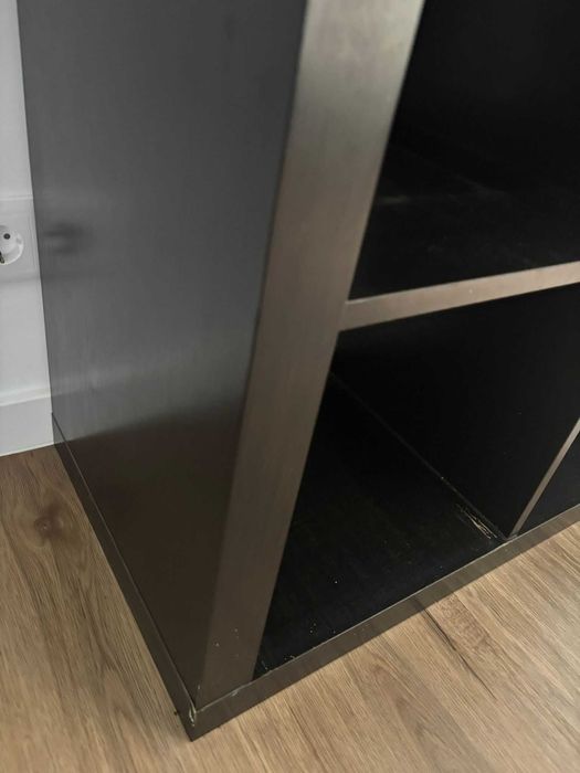 Kallax preto 4 quadrados