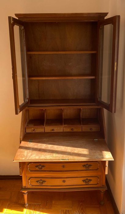 Móvel com arrumação e escrivaninha Vintage
