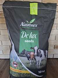 Mieszanka traw De Lux intensywny nasiona trawa życica koniczyna