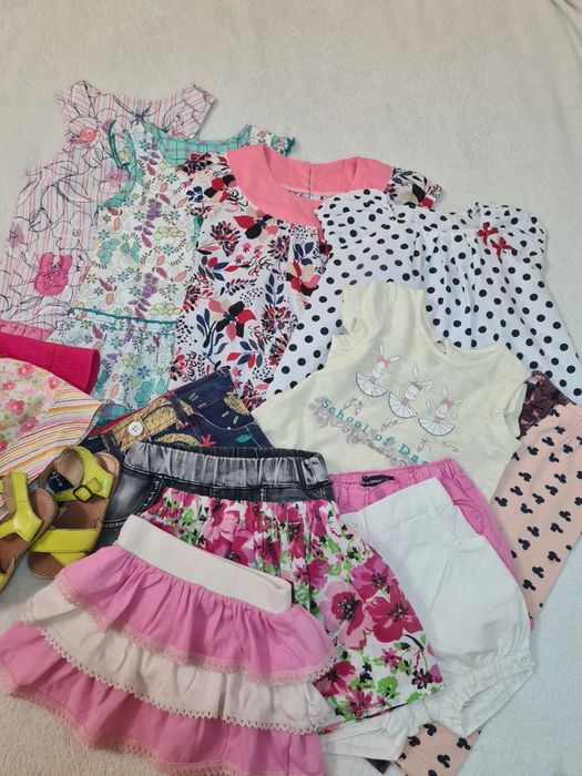 Пакет комплект речей одягу сукня легінси шорти спідничка панамка 86-92