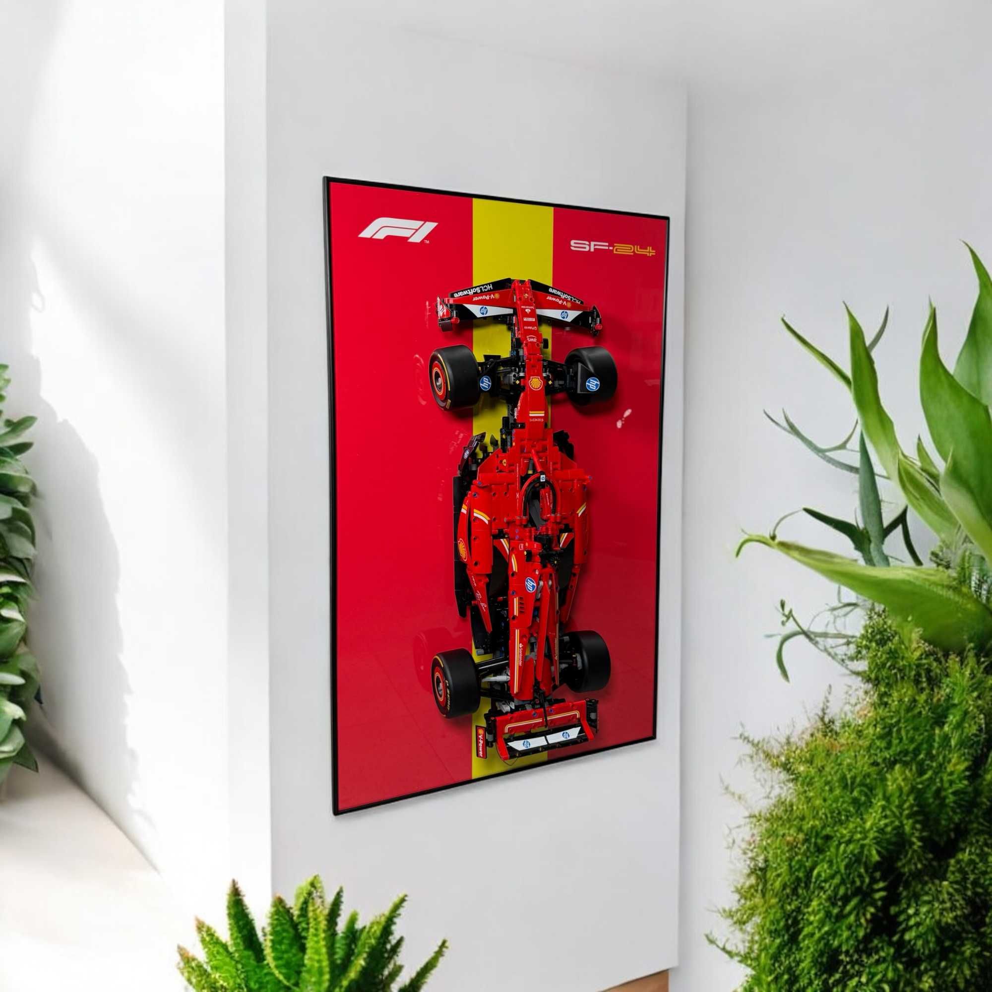 Арт Рамка 80x50 см. для LEGO 42207 Technic Ferrari F1 SF-24 Лего 2024
