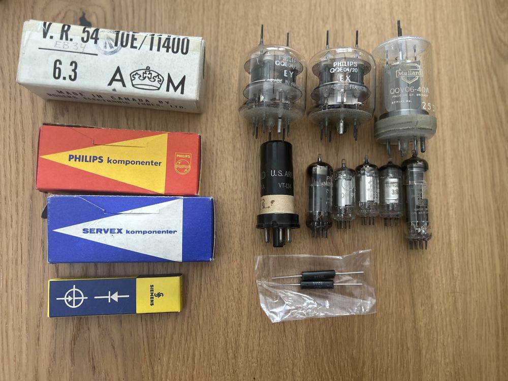 Lampy elektronowe RCA, GE, Miniwat zestaw