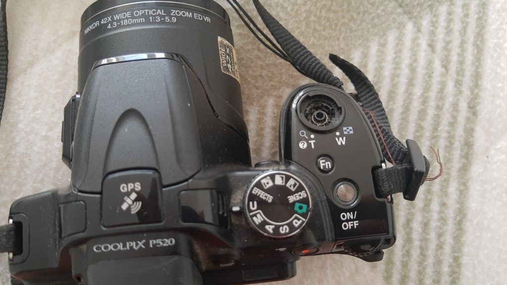 Nikon p520 funcionando, apenas com defeito no obturador.