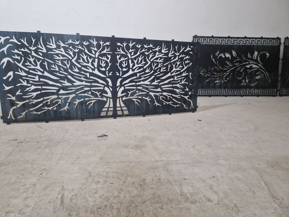 Лазерна різка металу. Декоративні Металеві вставки. Ковані елементи