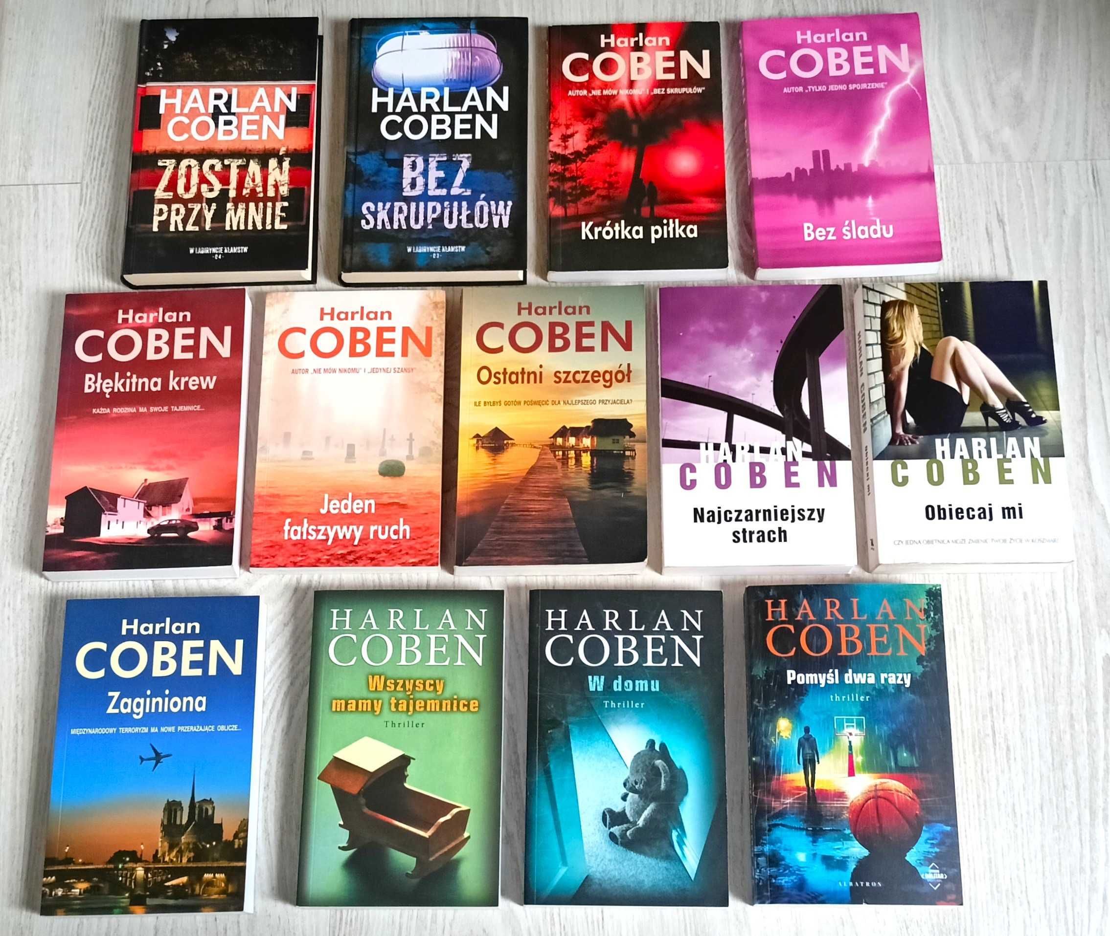 13x Coben Bez śladu Bez skrupułów Najczarniejszy strach Błękitna krew