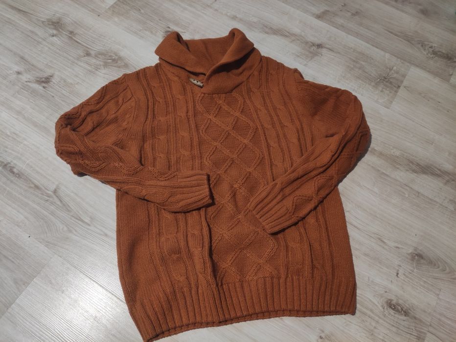 Brązowy sweter męski rozmiar XL