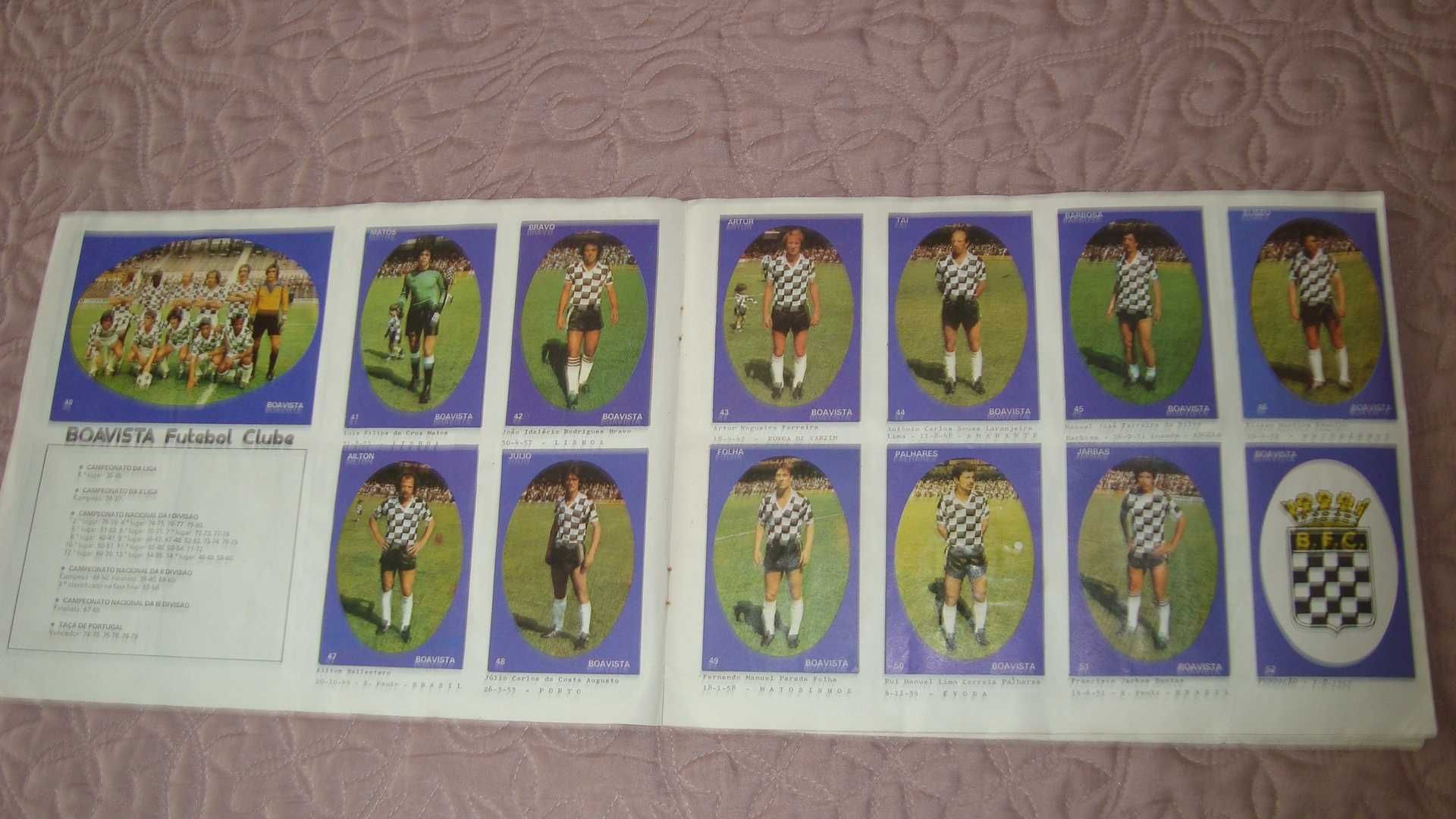 coleçao de cromos de futebol antiga