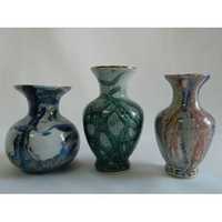 Комплект декоративных керамических ваз